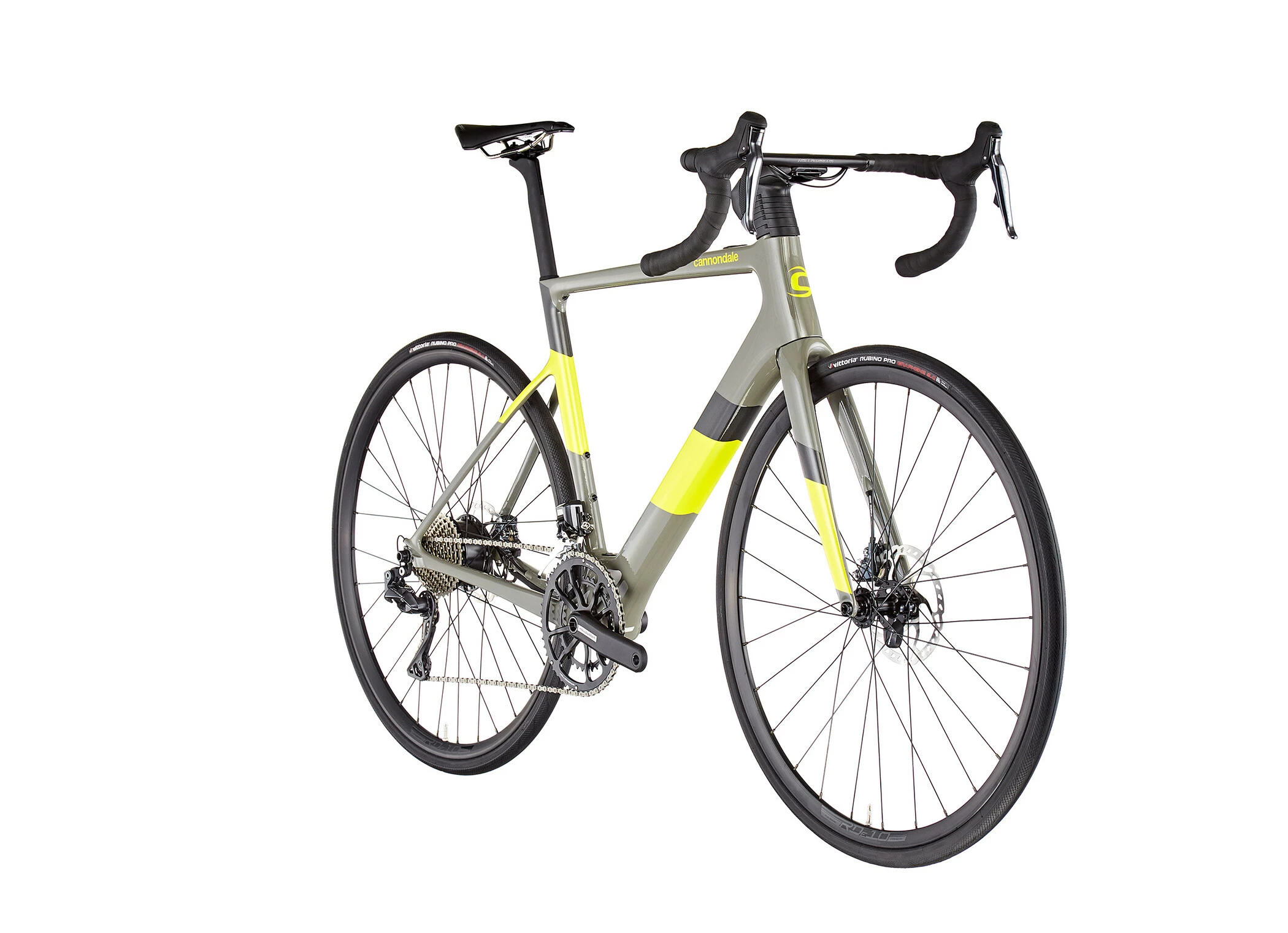 Cannondale SuperSix EVO Neo 2, Grå/gul 1 Cannondale SuperSix EVO Neo 2, Grå/gul