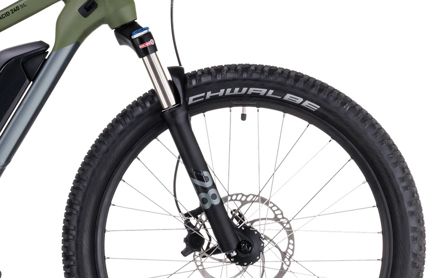 Cube Acid 240 Hybrid Rookie SLX 400 Børn, Oliven/grå 3 Cube Acid 240 Hybrid Rookie SLX 400 Børn, Oliven/grå - Billede 3