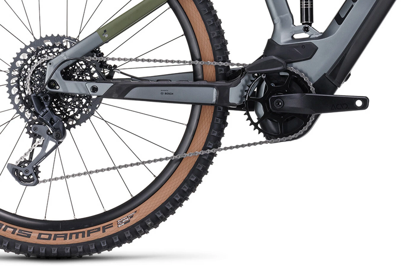 Cube Stereo Hybrid 120 TM 750, Grå/oliven 4 Cube Stereo Hybrid 120 TM 750, Grå/oliven - Billede 4