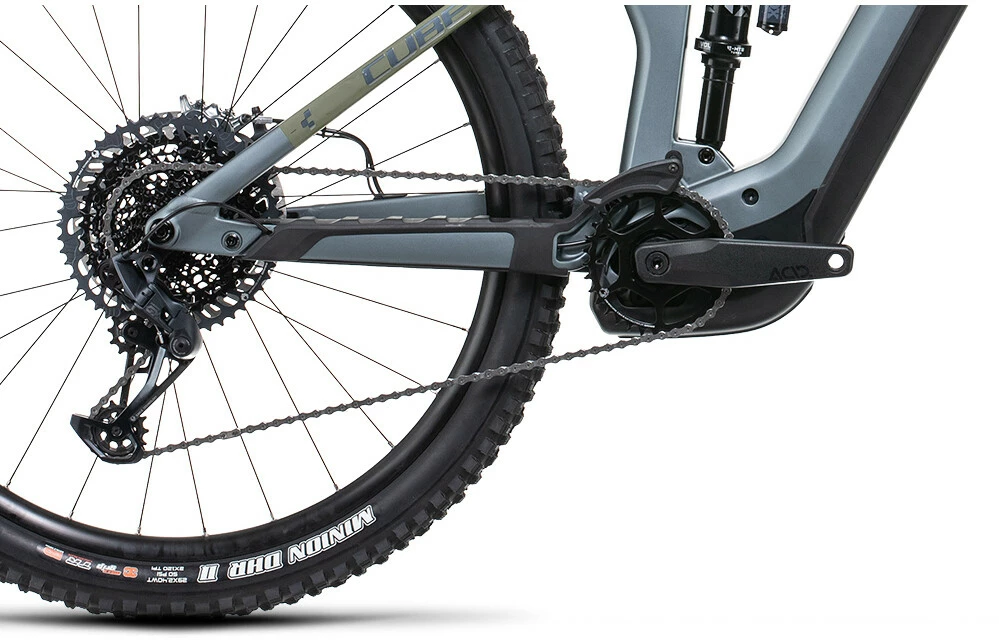 Cube Stereo Hybrid 140 HPC TM 750, Oliven/grå 4 Cube Stereo Hybrid 140 HPC TM 750, Oliven/grå - Billede 4