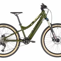 E-bikes MTB Salg -E-bikes MTB Salg scool e trox race 24 9 s kinder olive beige 1 1