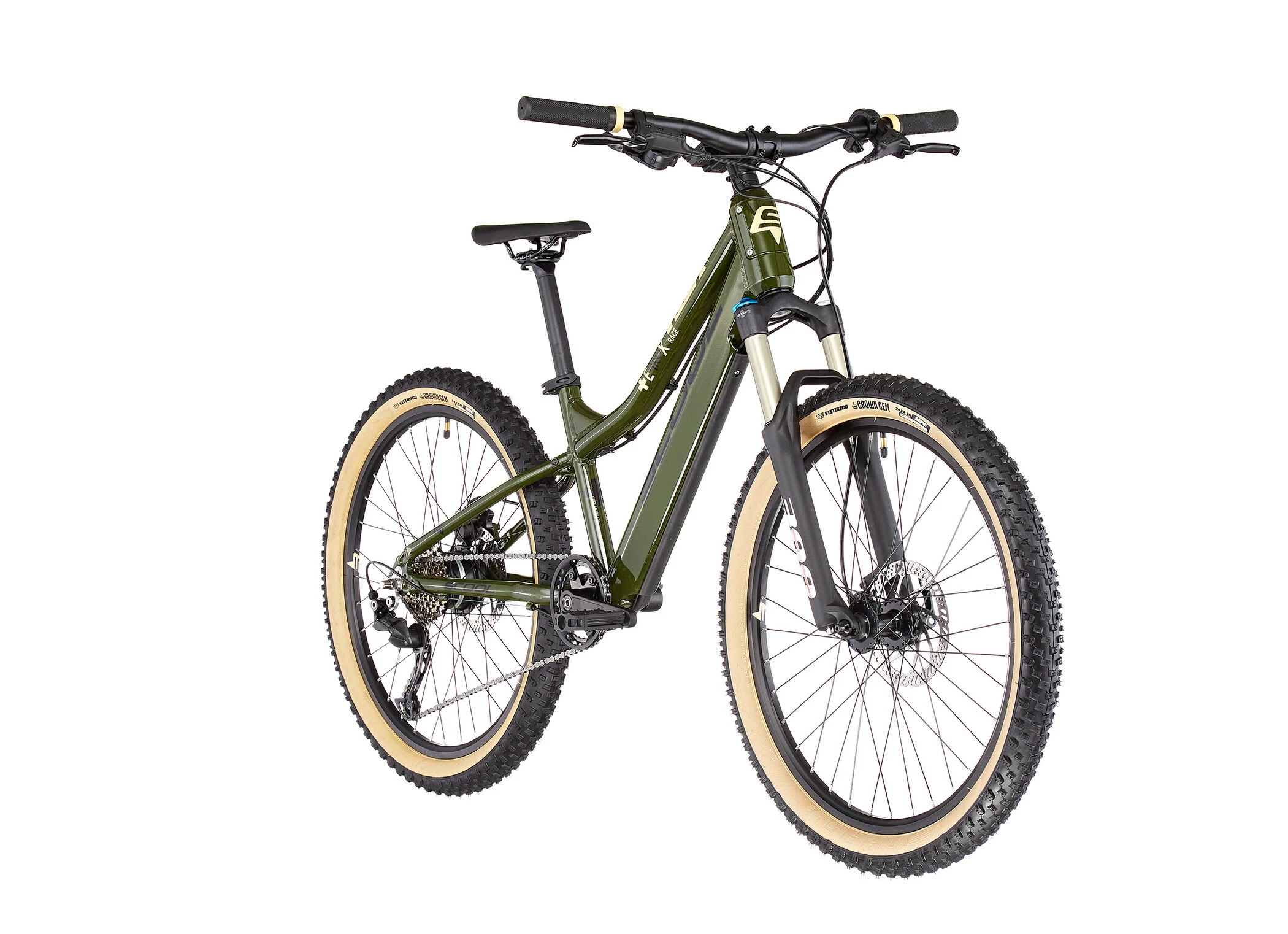 S'COOL S'cool E-troX Race 24 9-S Børn, Oliven 1 S'COOL S'cool E-troX Race 24 9-S Børn, Oliven