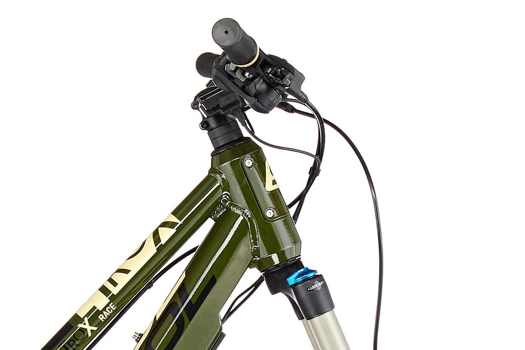 S'COOL S'cool E-troX Race 24 9-S Børn, Oliven 4 S'COOL S'cool E-troX Race 24 9-S Børn, Oliven - Billede 4